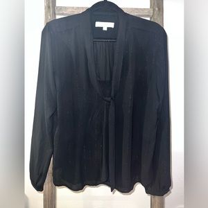 LOFT Tie-Neck Blouse